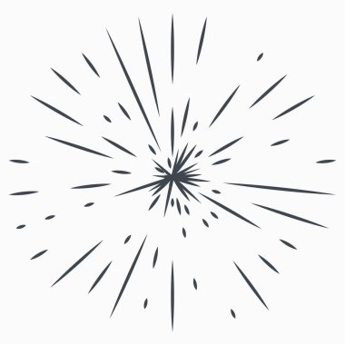 Klasik Günışığı Patlaması El yapımı Havai fişek Tasarımı Kara Işınlar