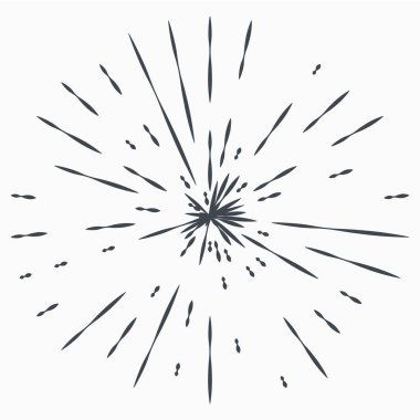 Klasik Günışığı Patlaması El yapımı Havai fişek Tasarımı Kara Işınlar