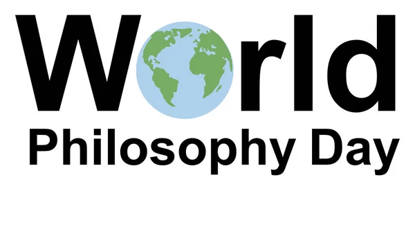 Día Mundial de la Filosofía — Archivo Imágenes Vectoriales