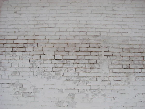 Weiße Ziegelwand, perfekt als Hintergrund, quadratisch — Stockfoto