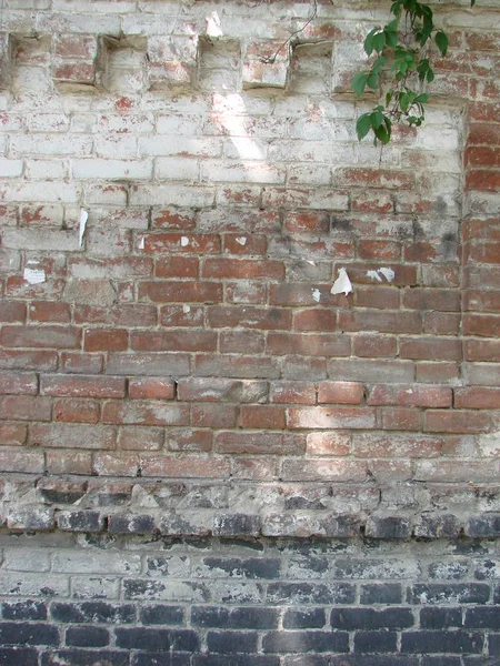 Background of old vintage dirty brick wall — Stock Photo, Image