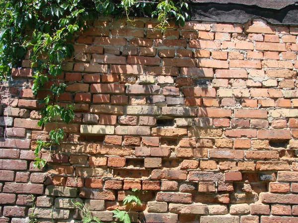 Background of old vintage dirty brick wall — Stock Photo, Image