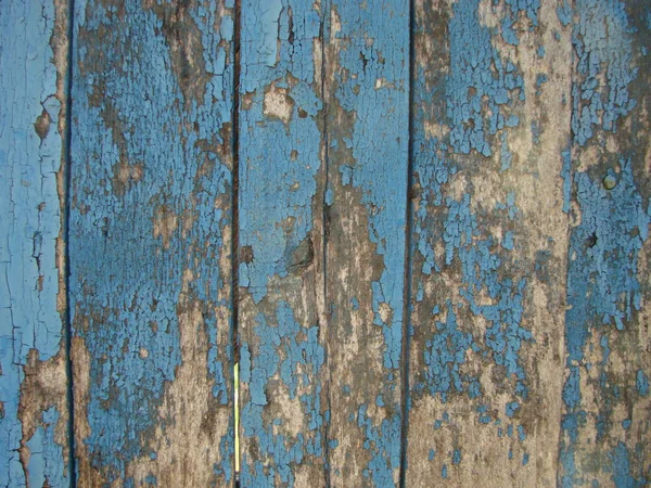 Vintage beach wood background old blue color wooden plank — Stock Photo, Image