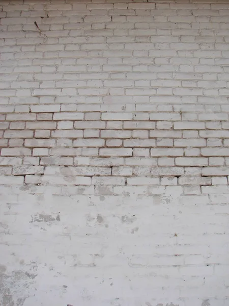 Λευκός τοίχος από τούβλα, τέλειος σαν φόντο, τετράγωνο — Φωτογραφία Αρχείου
