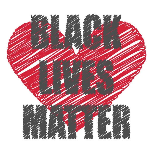 Black Lives Matter Fist Raised Poster Design — Stock Vector