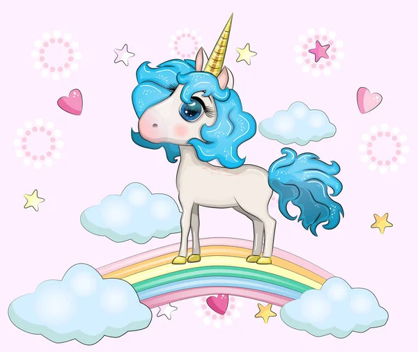 ユニコーンと虹 ストックベクター C Lollitta