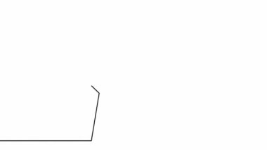 Bir yıldızın sürekli bir çizgi çiziminin özgün çizimi