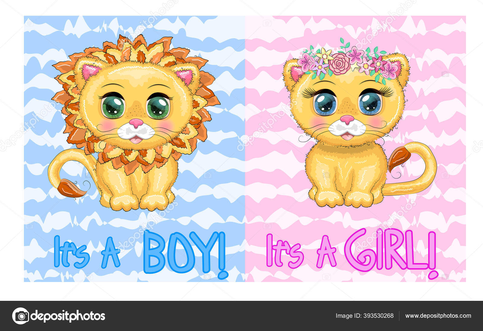 boy and girl baby shower invitations