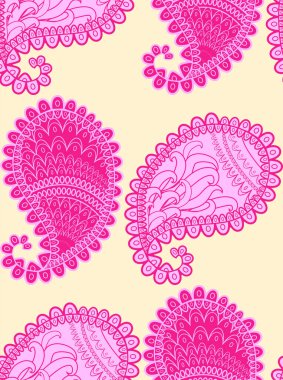 Güzel salatalıkların pürüzsüz desenleri Türk, Hint, İran