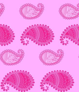 Güzel salatalıkların pürüzsüz desenleri Türk, Hint, İran