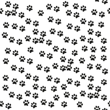 Pençe izli, siyah beyaz desenli. Soyut arkaplan, hayvan ayak izi