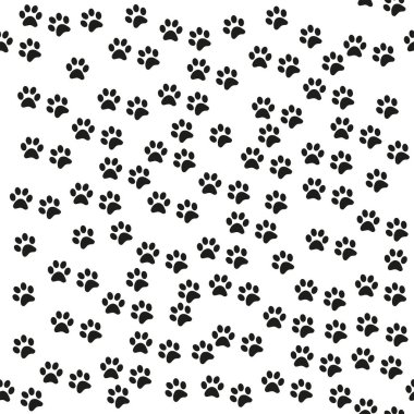 Pençe izli, siyah beyaz desenli. Soyut arkaplan, hayvan ayak izi