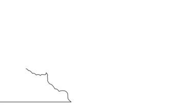 Sürekli tek bir çizginin basit bir animasyonu kelebek çiziyor. Elle çizim, beyaz arkaplanda siyah çizgiler.