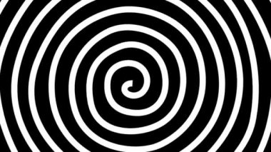 Optik illüzyon, Soyut Spiral Tünel Animasyonları. Stop Motion, Düşük Çerçeve Oranı Efekti ile El Çizimi Biçimi.