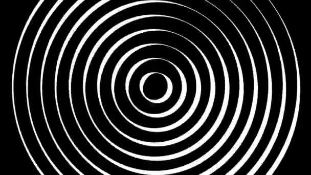 Optische Täuschung Abstrakte Spiraltunnelanimationen Handgezeichneter Stil Mit Stop Motion Effekt — Stockvideo