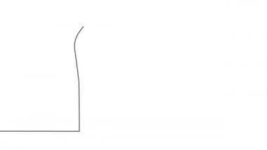 İzole edilmiş yüksek topuklu ayakkabı çiziminin kendi kendine çizimi