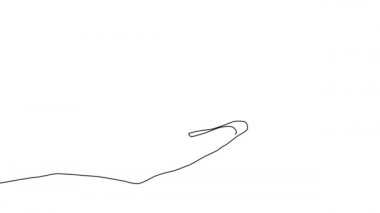 Büyüyen bitkiyi gösteren sürekli el çizimi animasyonu