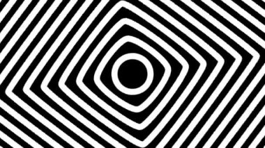 Spiral Tünel Animasyonları. Stop Motion, Düşük Çerçeve Oranı Efekti ile El Çizimi Biçimi