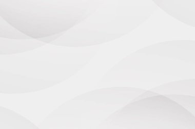 Beyaz arka plan vektör. Gri soyut. Rapor ve proje sunum şablonu için modern tasarım arka plan. Vektör çizim grafik. Fütüristik ve dairesel eğrisi şekil