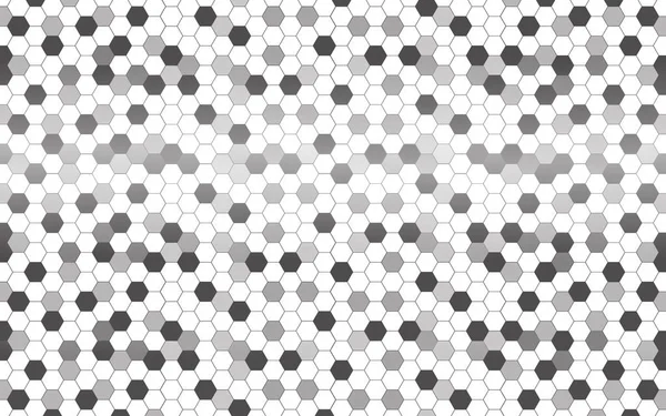 Weißer Abstrakter Hintergrund Mit Sechseck Grau Abstrakt Futuristische Technologie Und — Stockvektor