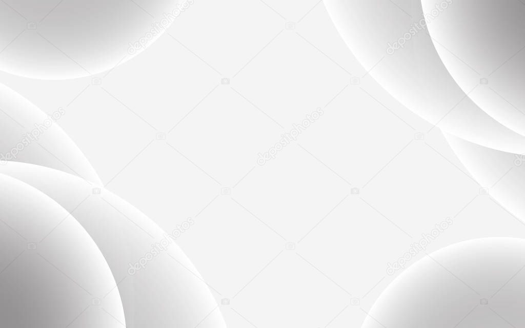 White abstract background vector. Gray abstract. Modern design background for report and project presentation template. Vector illustration graphic. Futuristic and Circular curve shape concept.