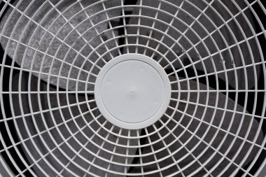 Beyaz Klima havalandırma ızgara yakın çekim. Elektronik Sanayi ve malzeme kavramı. Arka plan ve doku Tema.