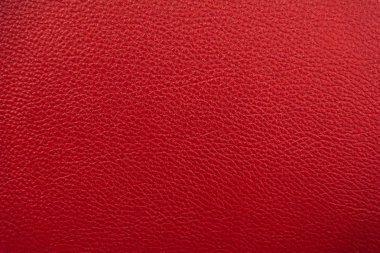 Kırmızı deri doku arka plan. Lüks hakiki Tekstil yüzey malzeme ile duvar kağıdı mobilya zemin. Moda kumaş yakın çekim