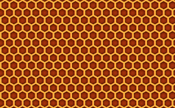 Sarang lebah madu pola tekstur latar belakang. Ilustrasi vektor - Stok Vektor
