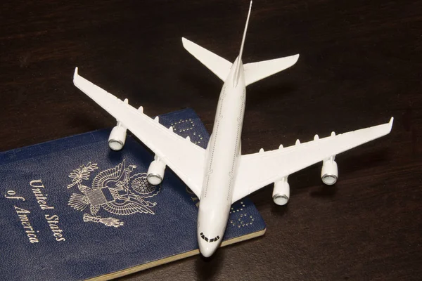 Aviones Con Pasaporte — Foto de Stock