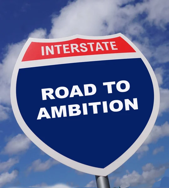 Auto-estrada dá direção a uma maneira de experimentar e ter ambição — Fotografia de Stock