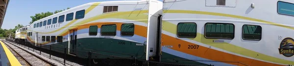 Treno Arrivo Partenza Kissimmee Florida Florida Centrale Usa Marzo 2019 — Foto Stock