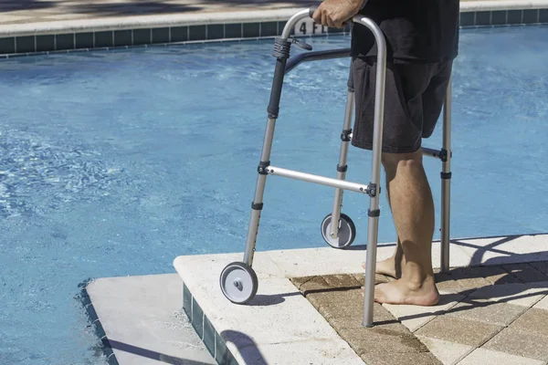 Handicap osoba wraca do fitness po doświadcza dis — Zdjęcie stockowe