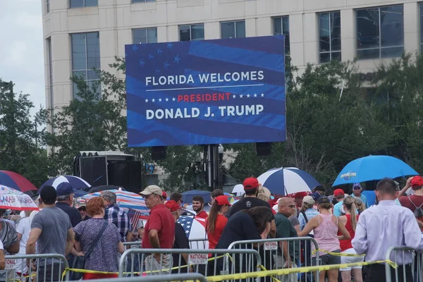 Митинг Трампа Стадионе Amway Center Orlando Флорида Июня 2019 Года — стоковое фото