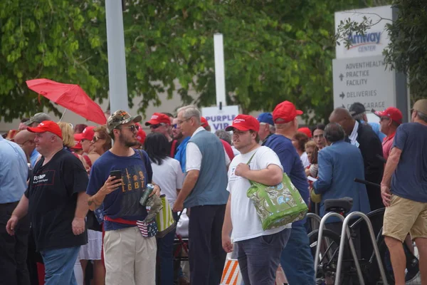 Митинг Трампа Стадионе Amway Center Orlando Флорида Июня 2019 Года — стоковое фото