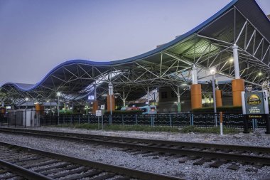 Orlando, Florida'da yoğun tren ve otobüs ulaşım merkezi 