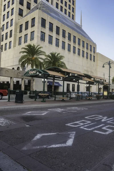 Ocupada intersección en la zona centro de Orlando Florida — Foto de Stock