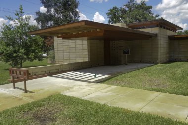 Güzel Frank Lloyd wright evi Lakeland, Florida bulunan 