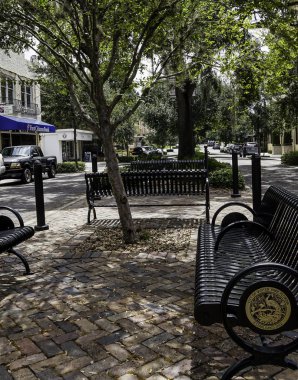 Mağazalarla dolu Downtown Winter Park Florida alan, olmak