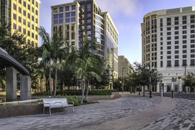 Orlando Florida şehir iş bölgesinde sabah erken 