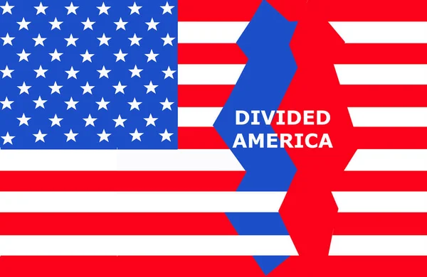 America Divisa Bandiera Degli Stati Uniti America Che Mostra Divisione — Foto Stock