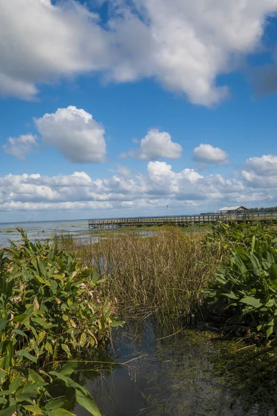 Beautiful Lake Apopka located in Central Florida with clouds — Stock Photo, Image