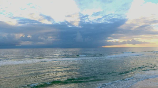 Lever Soleil Ormond Beach Floride Alors Une Tempête Approche Côte — Photo