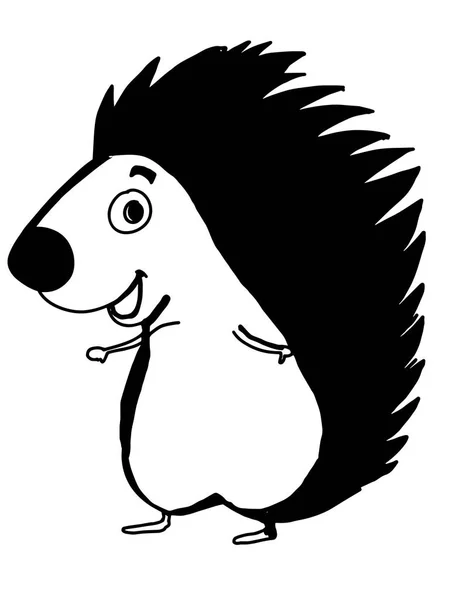 Hedgehog Cartoon Illustration Drawing — Stock Photo, Image