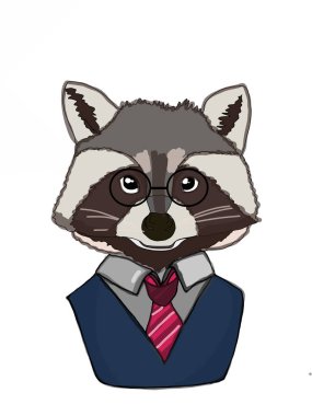 Rakun yarım insan vücudu