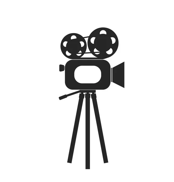 Ретро Кінофільм Камера Векторна Іконка — стоковий вектор