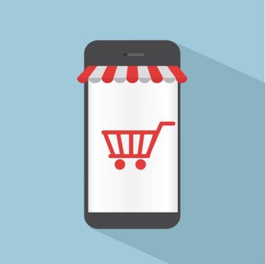 Smartphone Dükkanı online kavramı