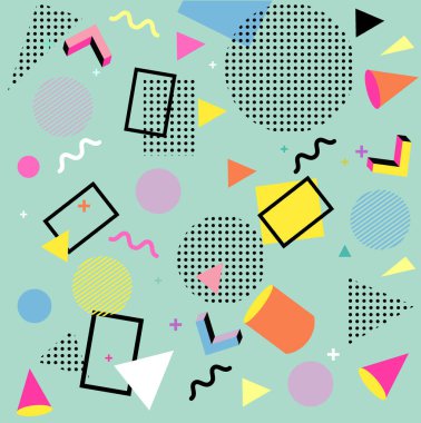 Memphis tasarım arka plan