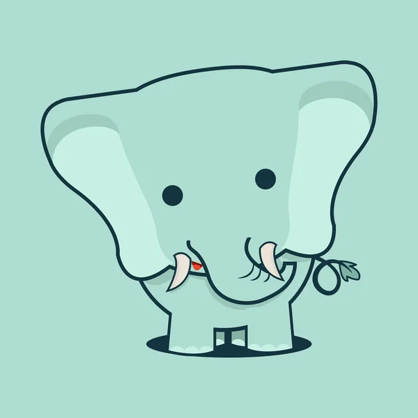 Petit Éléphant Bébé Vecteur — Image vectorielle