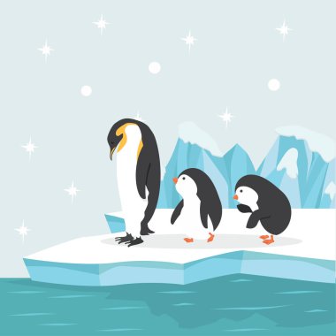 Kuzey Kutbu Arctic ailesinde penguen