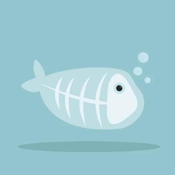 Röntgen Fischvektor — Stockvektor